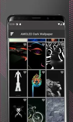 DARK AMOLED wallpapers offline android App screenshot 0