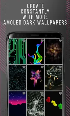 DARK AMOLED wallpapers offline android App screenshot 1