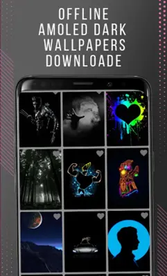 DARK AMOLED wallpapers offline android App screenshot 2